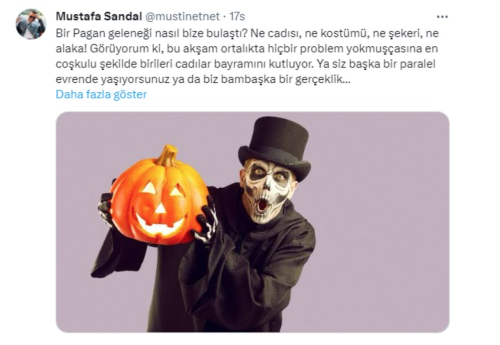 mustafa sandal cadilar bayrami ni kutlayan unluleri elestirdi